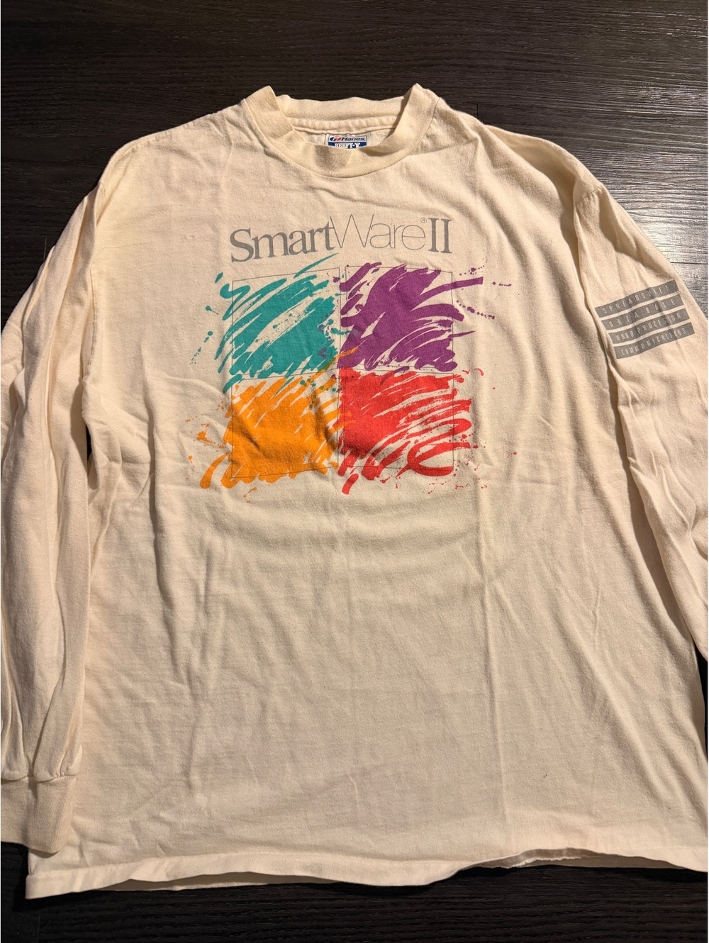 Vtg 1989 SmartWare II Tech Promo Long Sleeve XL
